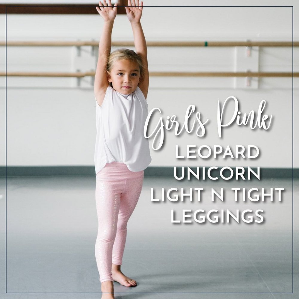 ZYIA - Kids' Pink Unicorn Leopard Light and Tights